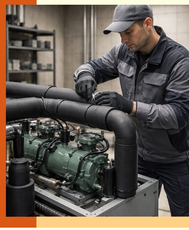 Утепление холодильного агрегата и теплоизоляция в Кизляре